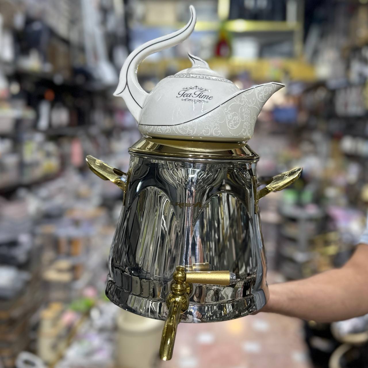 کتری قوری برند کروپ ست