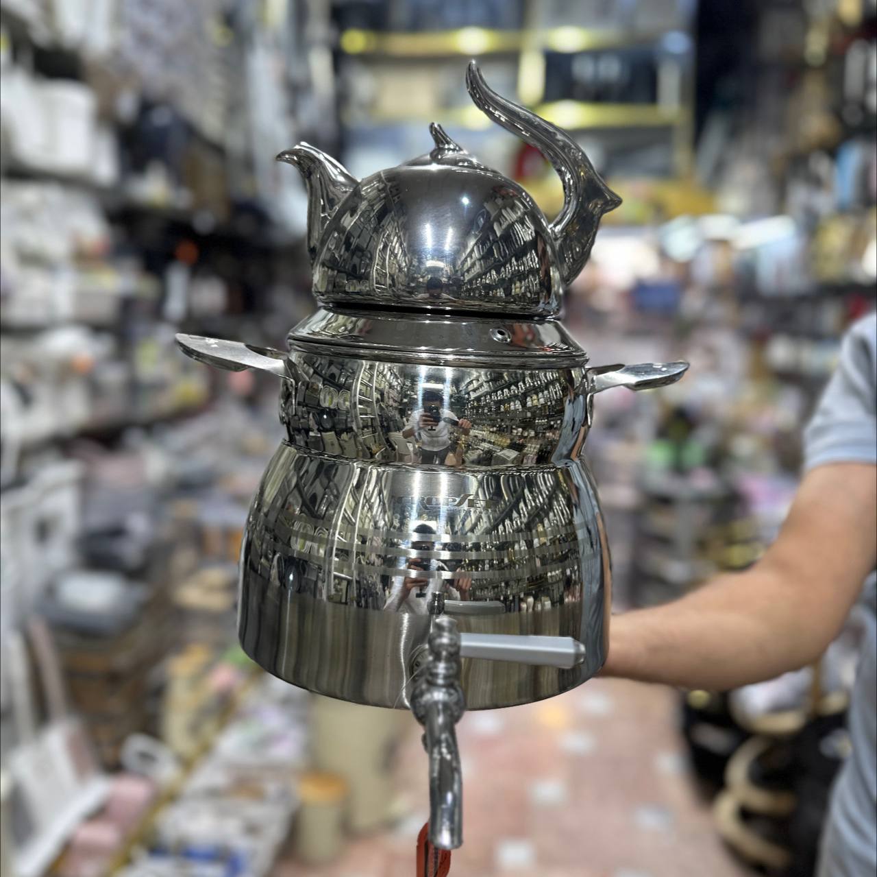 کتری قوری برند کروپ ست تمام فلز