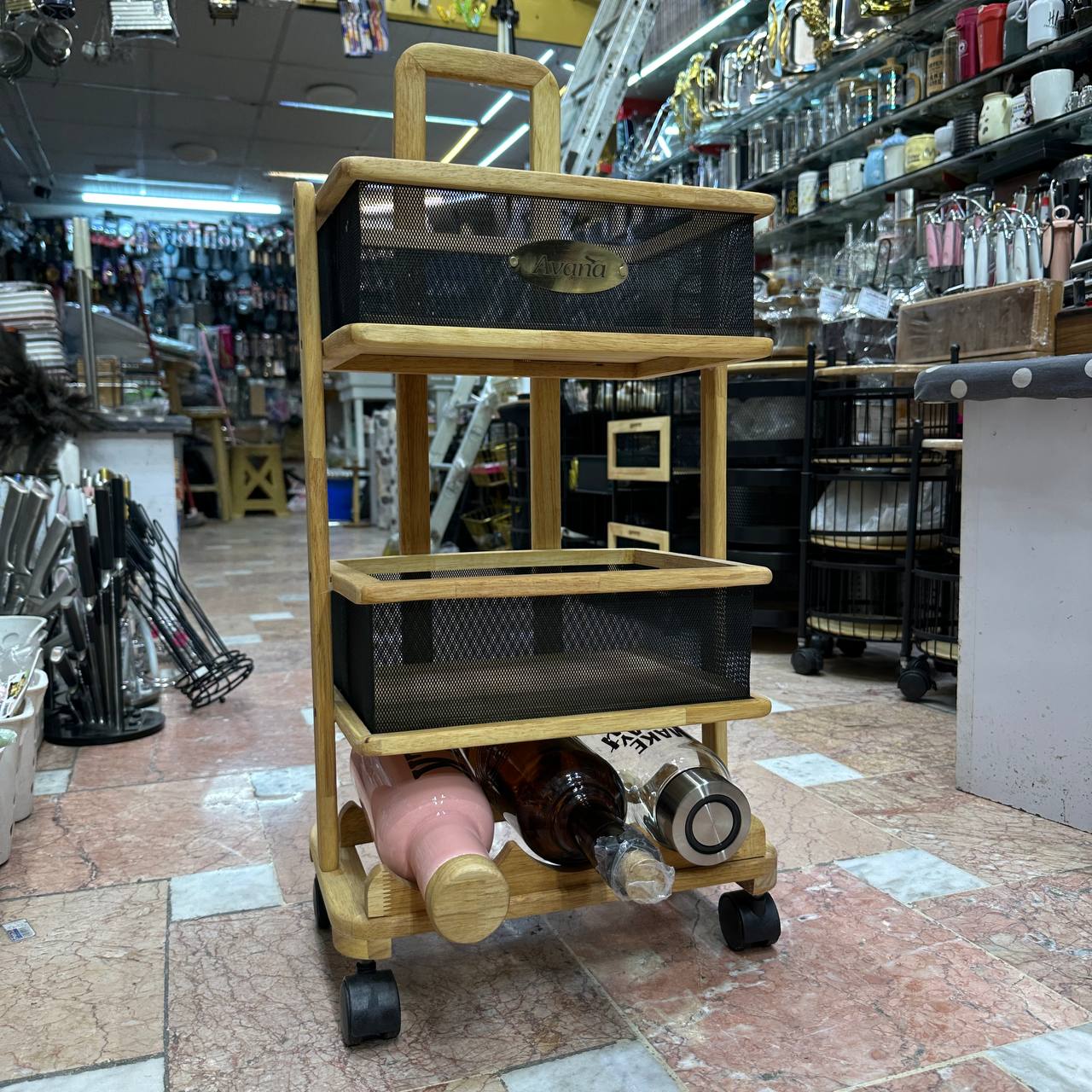 سبد سیب زمینی پیاز 3 طبقه جا بطری دار