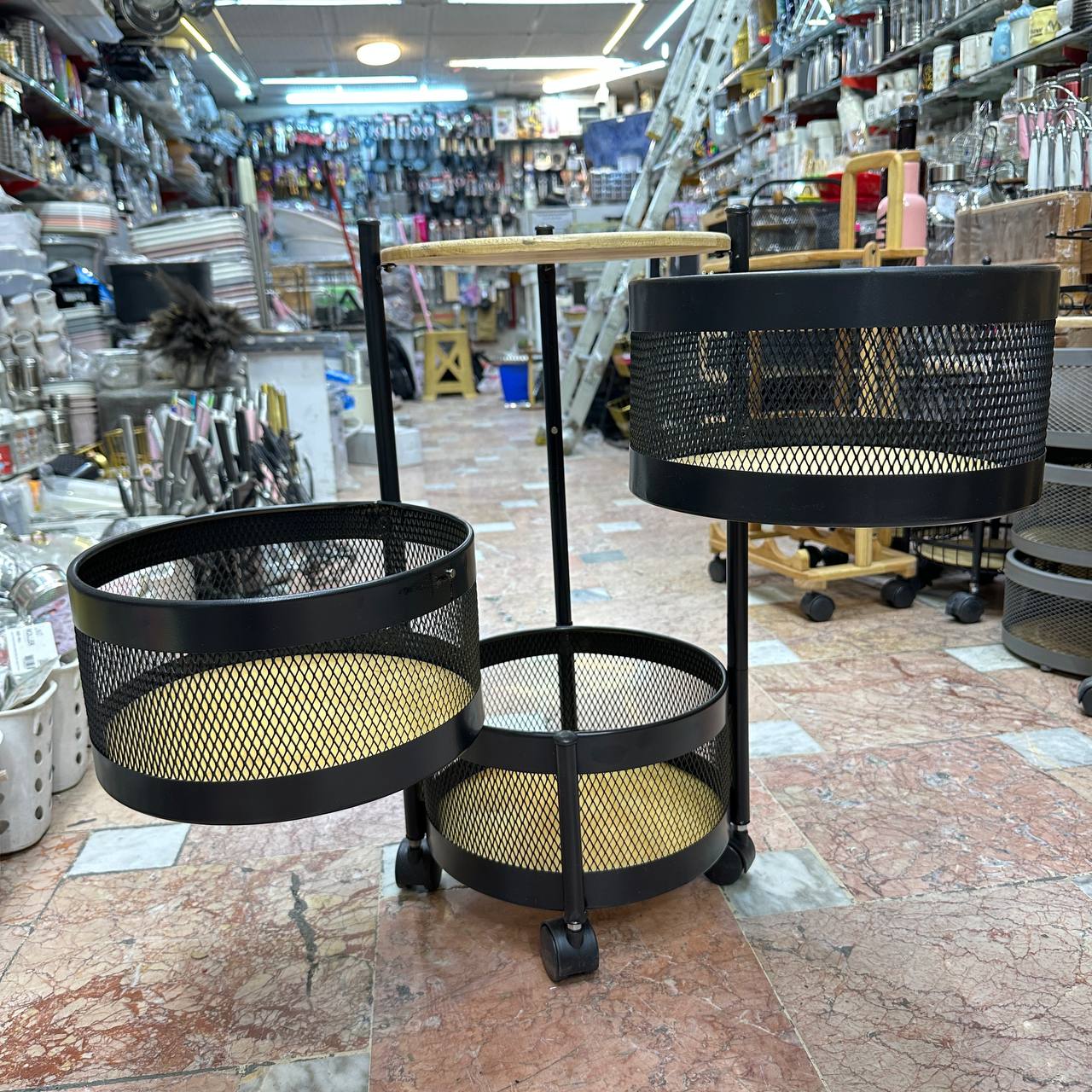 سبد سیب زمینی پیاز گرد توری