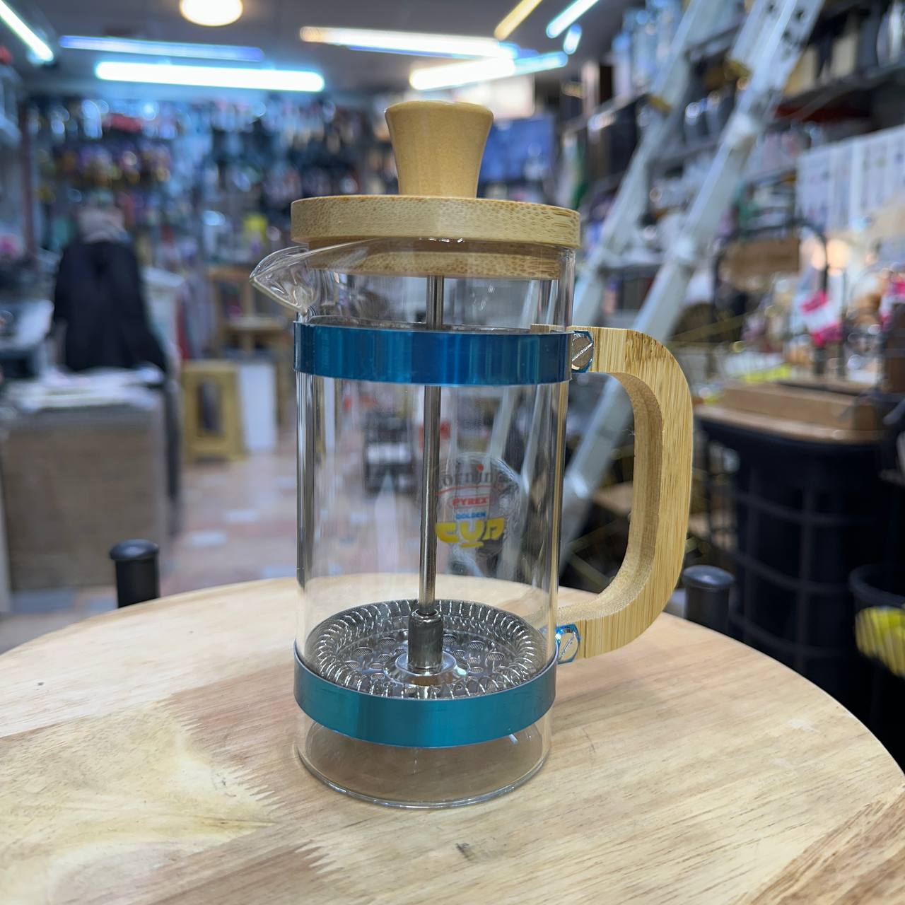 فرنچ پرس دسته و درب بامبو