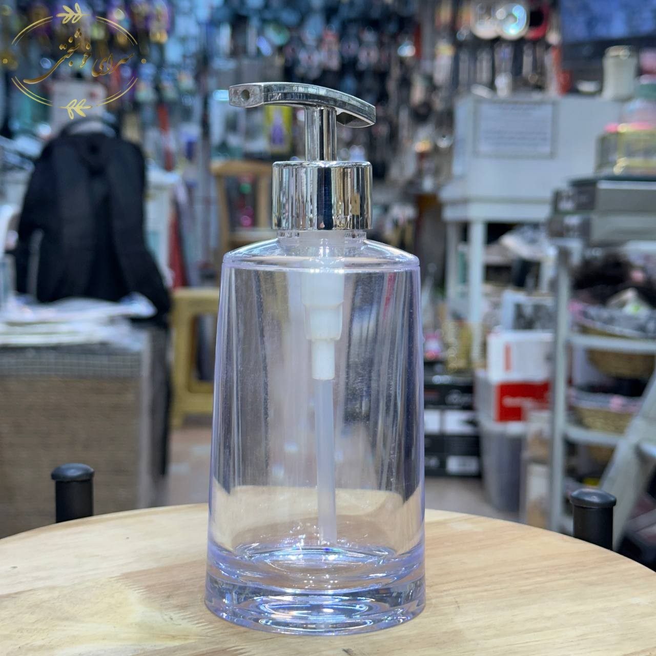 جا مایع پمپی شفاف اکریلیک