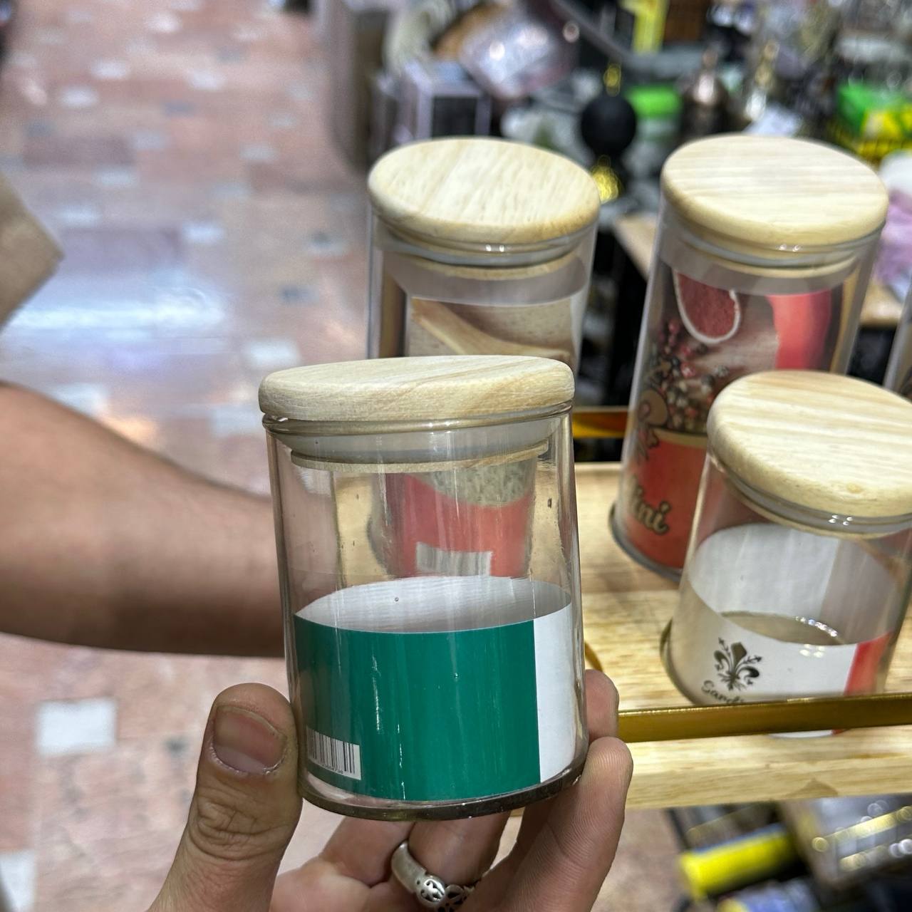 ست ادویه ۸ عددی با استند چوبی