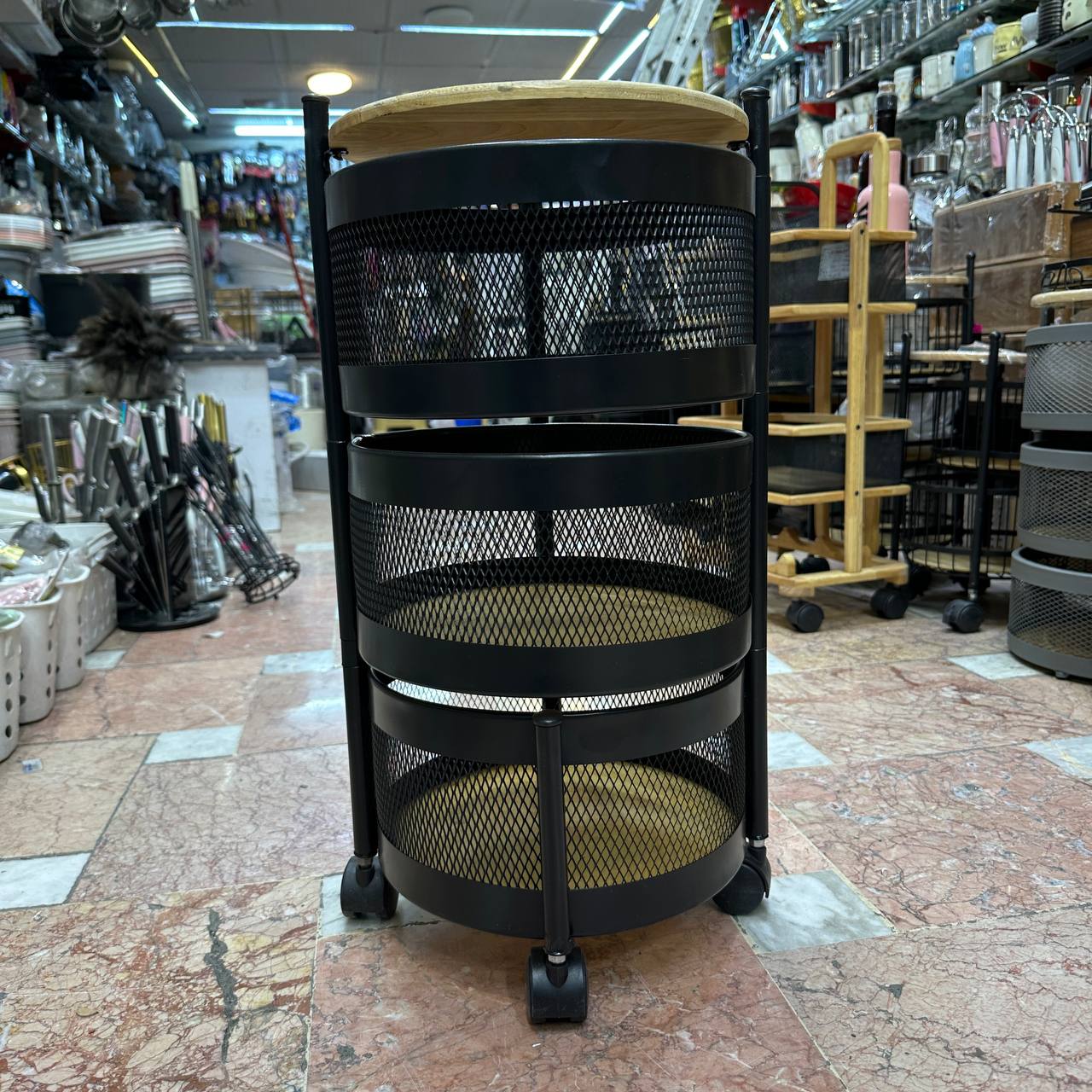 سبد سیب زمینی پیاز گرد توری