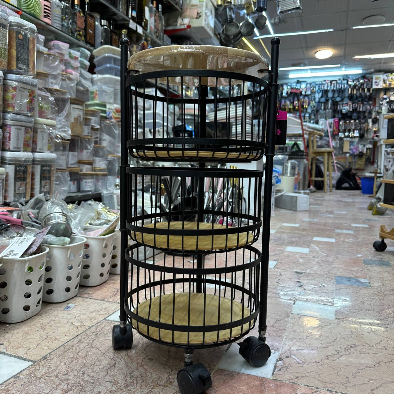 سبد سیب زمینی پیاز گرد