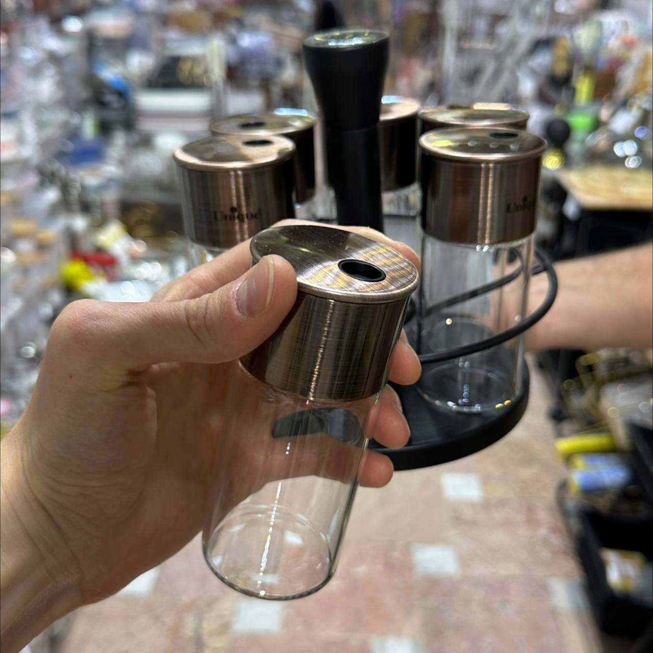 ست ادویه 6 عددی استیل مسی