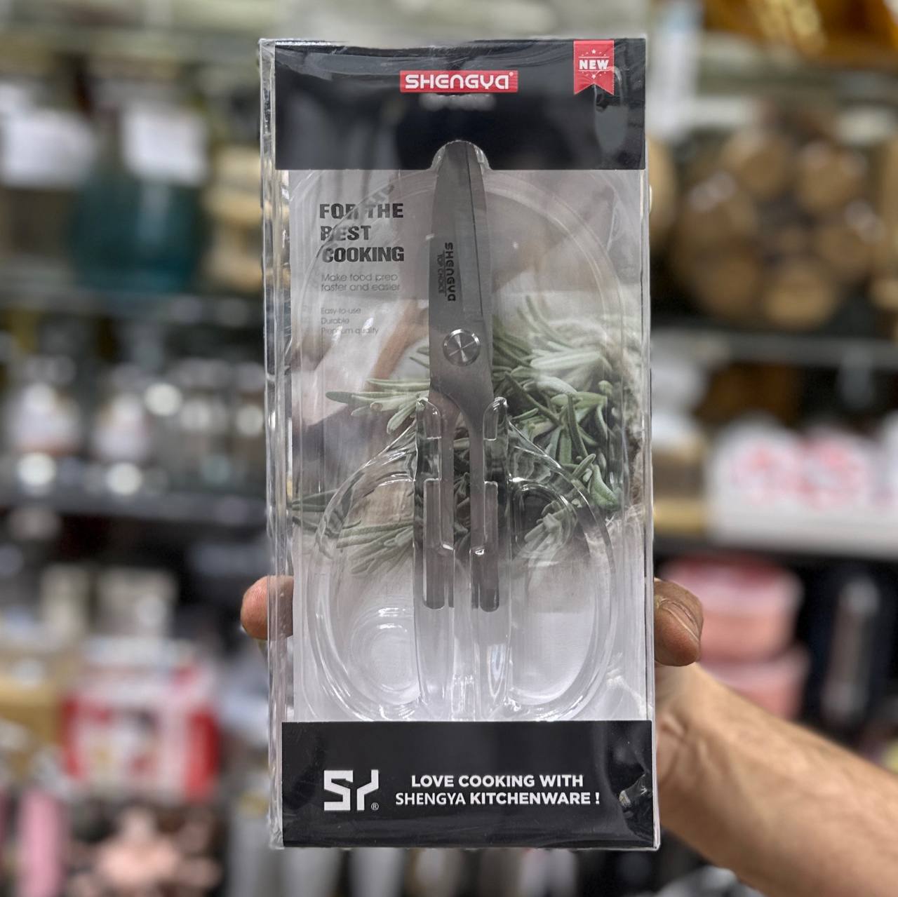 قیچی خیاطی دسته اکرولیک شنگیا