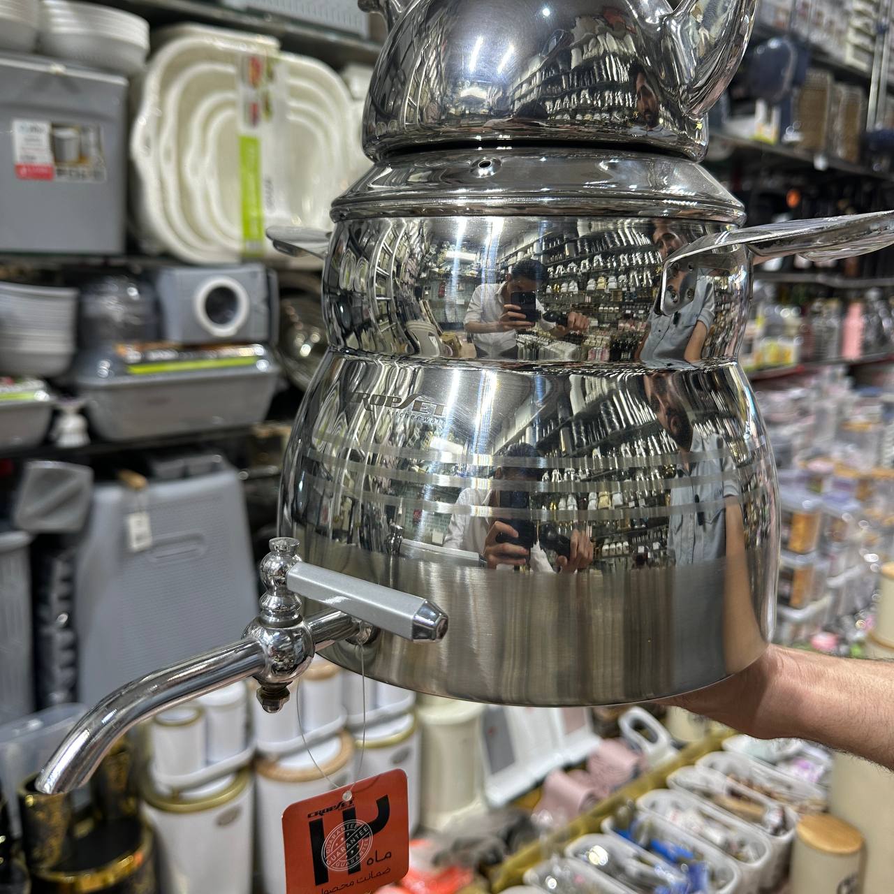 کتری قوری برند کروپ ست تمام فلز