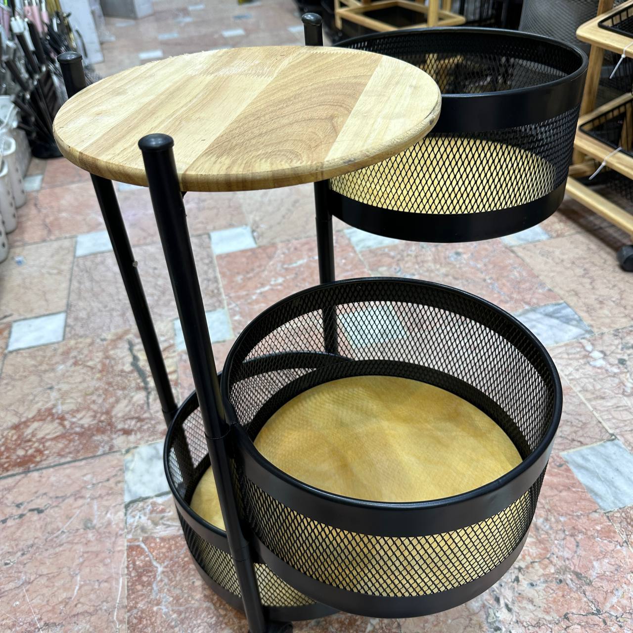 سبد سیب زمینی پیاز گرد توری