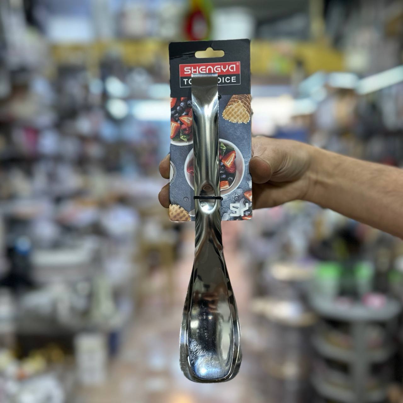 انبر سالاد فوق ضخیم استیل شنگیا طرح 2