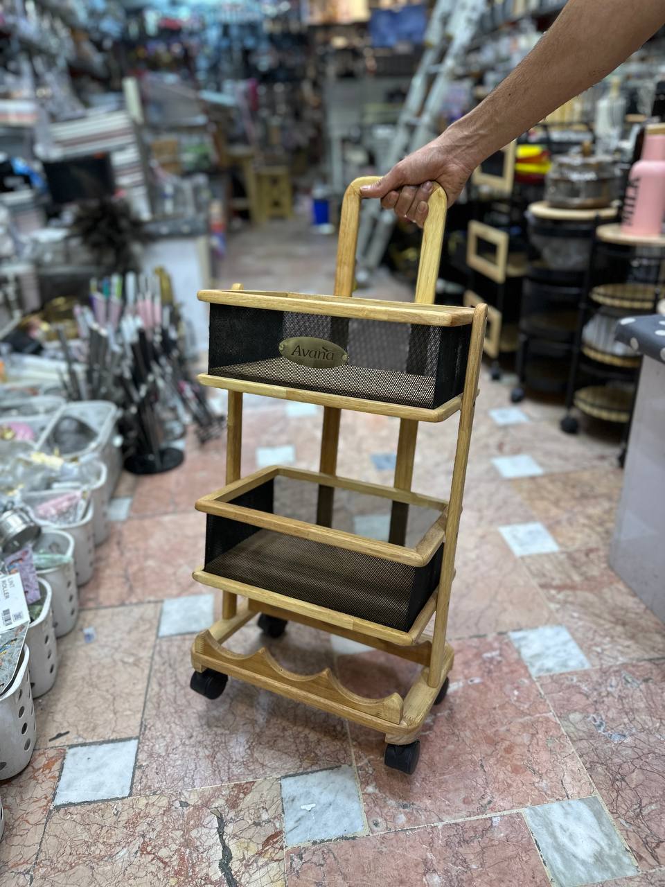 سبد سیب زمینی پیاز 3 طبقه جا بطری دار