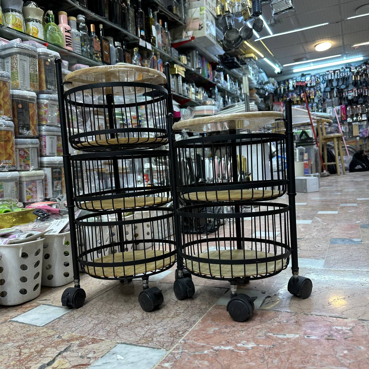 سبد سیب زمینی پیاز گرد