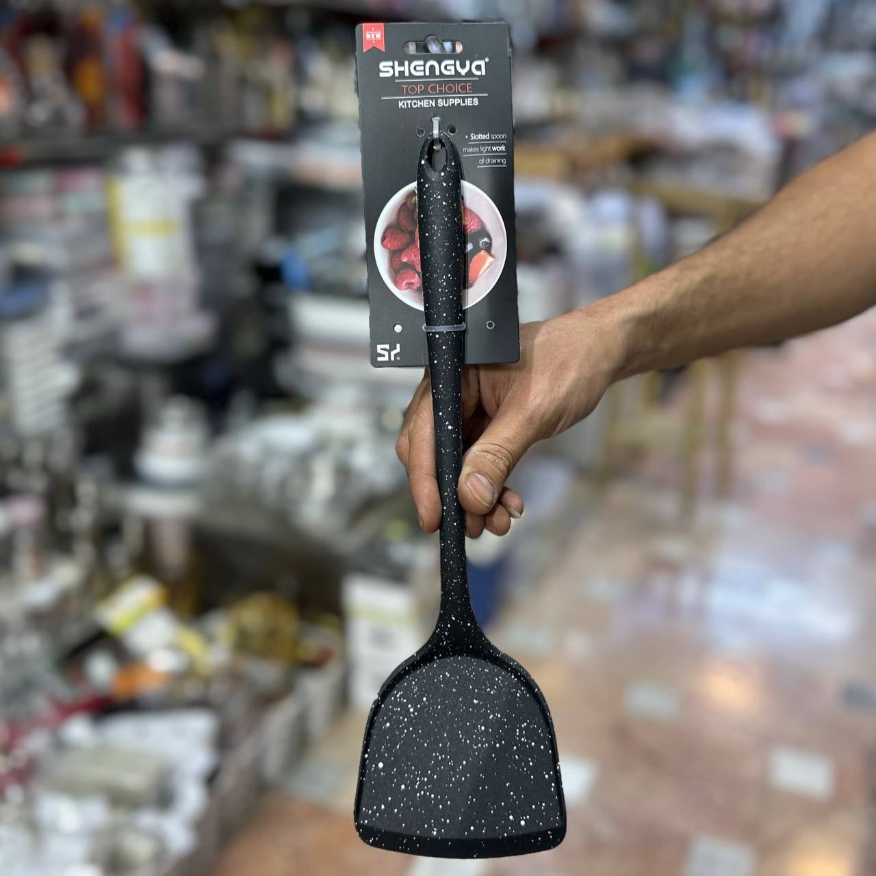 کفگیر تخت سیلیکونی