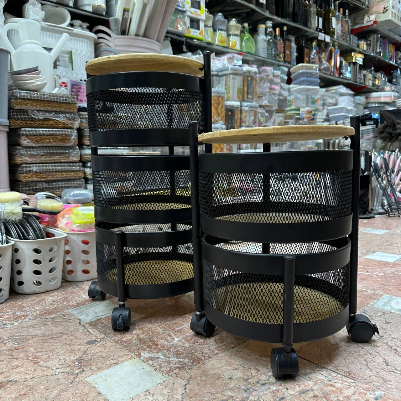 سبد سیب زمینی پیاز گرد توری