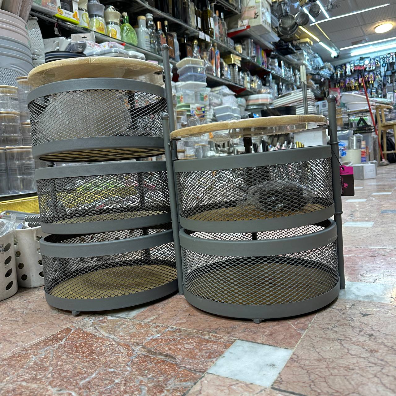 سبد سیب زمینی پیاز گرد توری