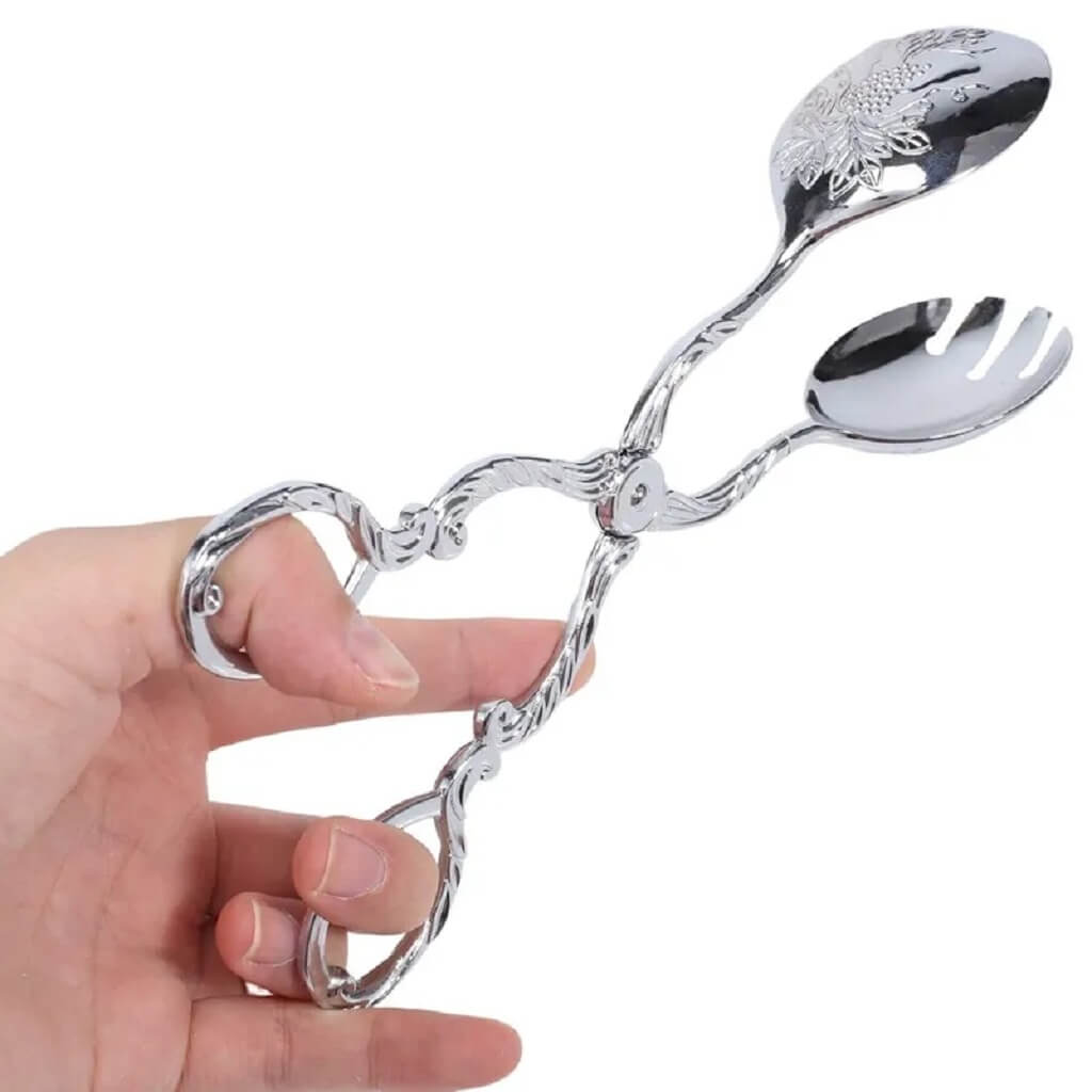 انبر سالاد استیل قاشقی بدیس - تصویر 3