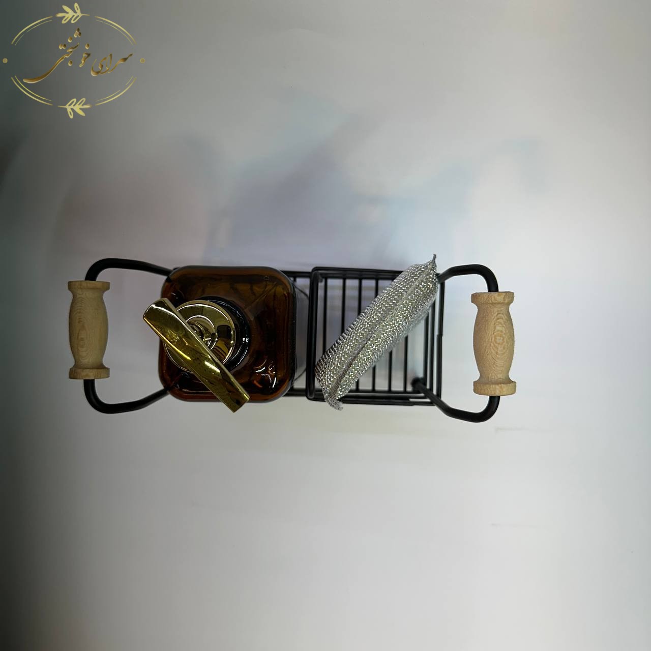 جا مایع استند دار MGS مدل مشکی-طلایی با اسکاچ