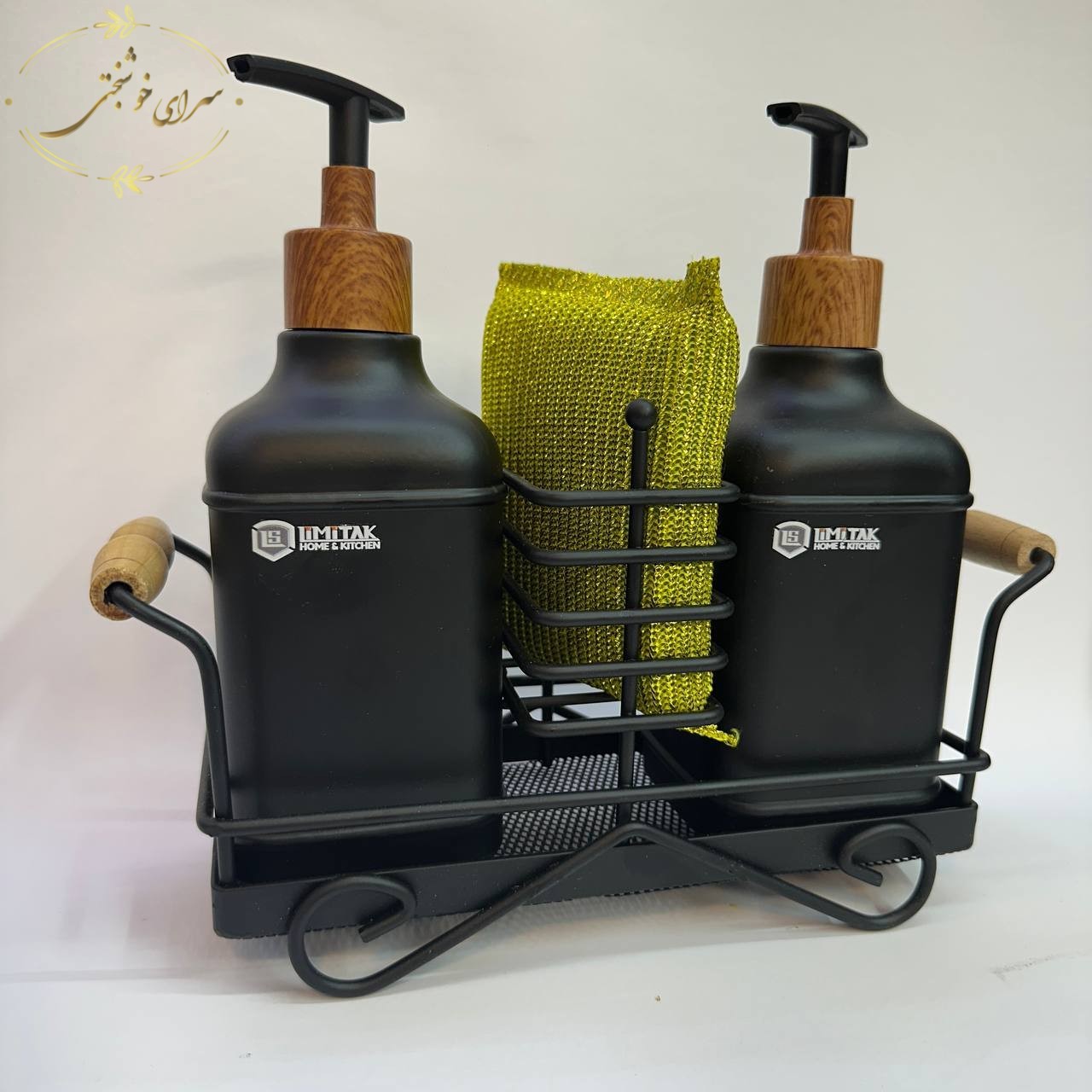 ست جا مایع و اسکاچ لیمیتاک مدل دوقلو با استند فلزی