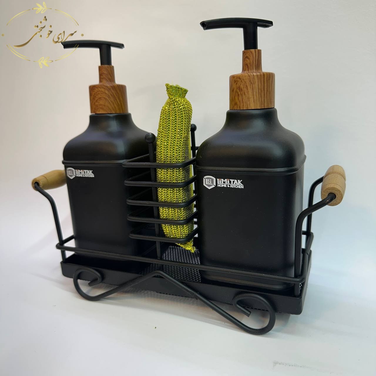 ست جا مایع و اسکاچ لیمیتاک مدل دوقلو با استند فلزی - تصویر 2