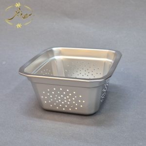 تفاله گیر استیل مربع | صافی ظرفشویی مربع