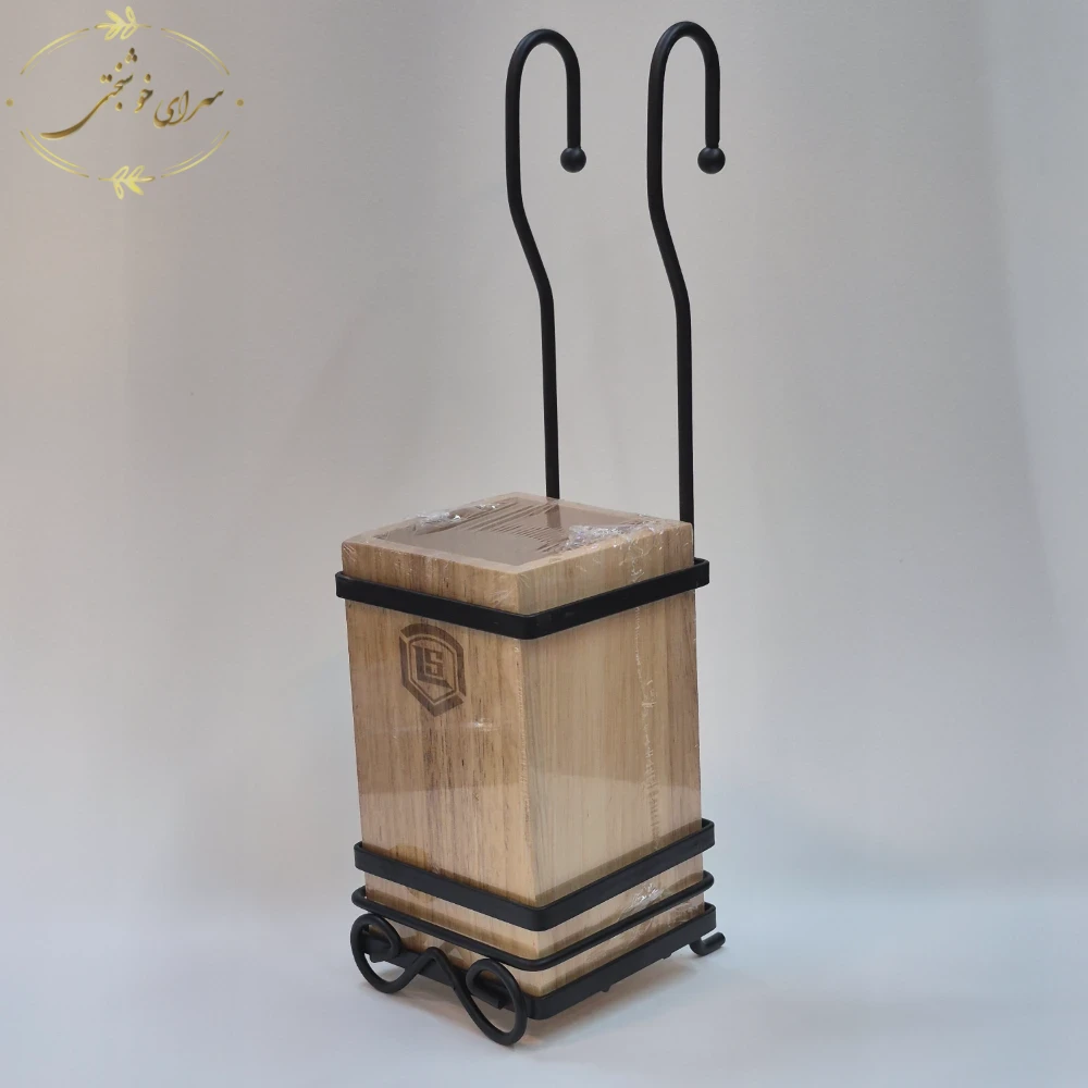 جا قاشقی چوبی فلزی