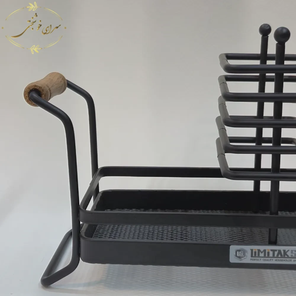 ست جای مایع ظرفشویی و دستشویی دوقلو مدل Limitak Steel با پایه فلزی چوبدار - تصویر 3
