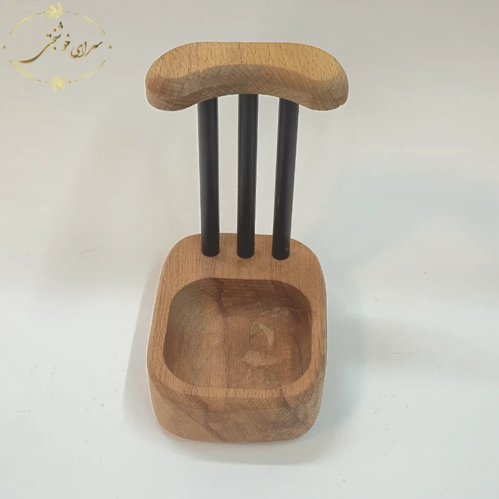 جا قاشقی کنار گاز چوبی پایهدار با استند فلزی مربع - تصویر 3