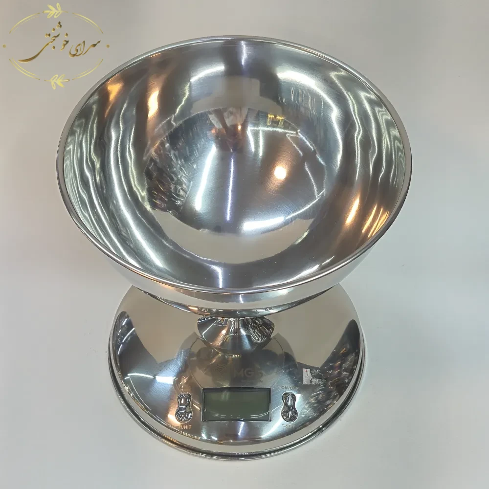 ترازوی آشپزخانه دیجیتال MGS - کاسهدار استیل - تصویر 4