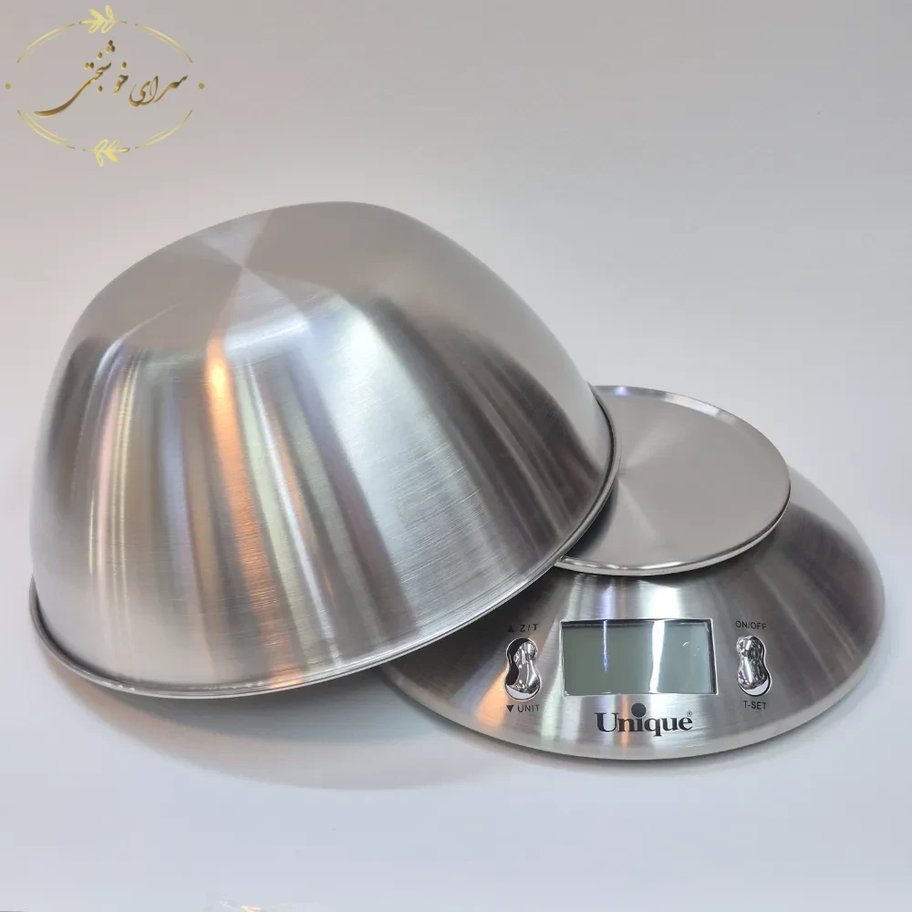 ترازوی آشپزخانه دیجیتال یونیک (Unique) کاسهدار - تصویر 2