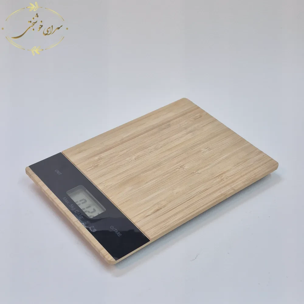 ترازوی آشپزخانه دیجیتال چوبی
