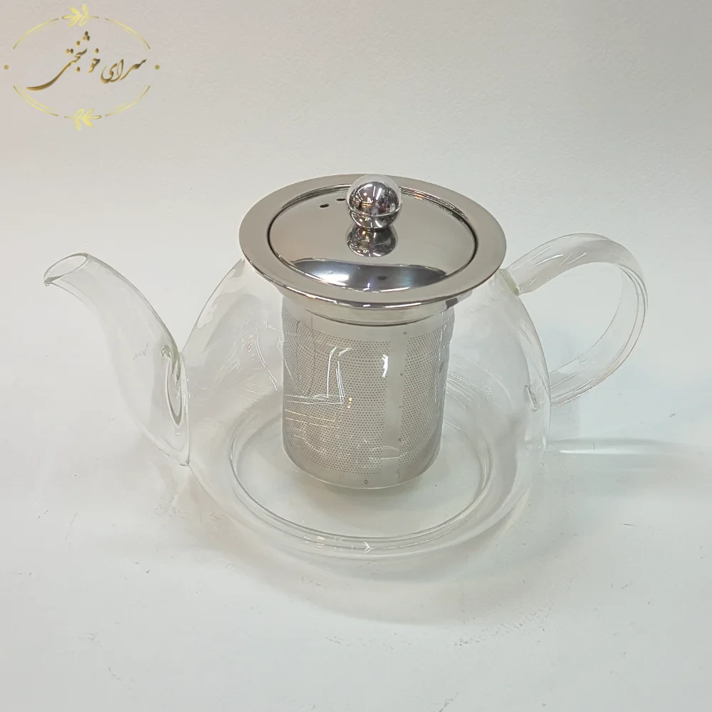 ست کتری و قوری روگازی طرح مرمر سفید طوسی با قوری پیرکس و فیلتر استیل - تصویر 3