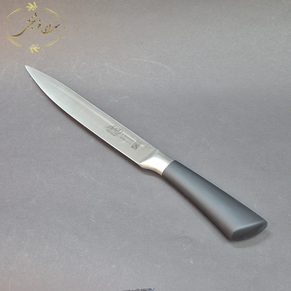 سرویس چاقو آشپزخانه ۸ پارچه لوکس مدل دسته مات مینیمال (پایه دار) - تصویر 3