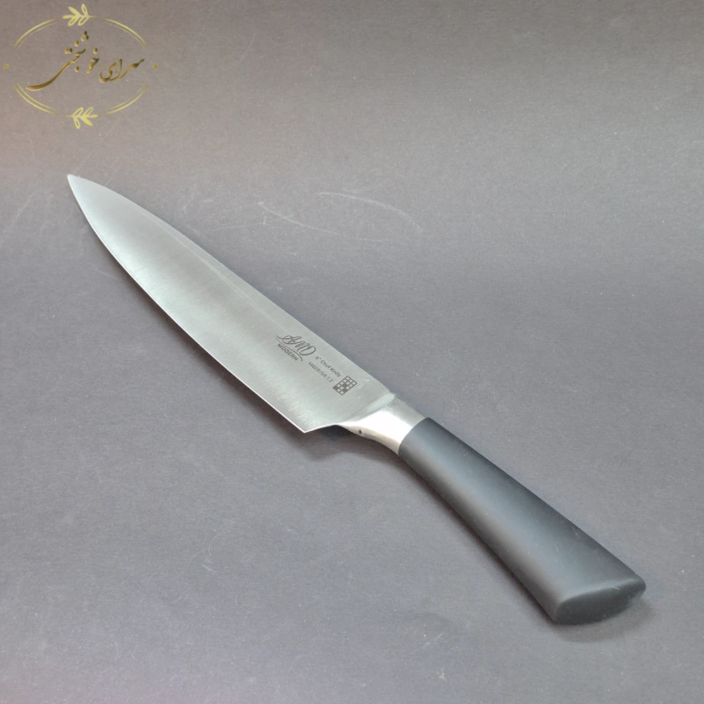 سرویس چاقو آشپزخانه ۸ پارچه لوکس مدل دسته مات مینیمال (پایه دار) - تصویر 4