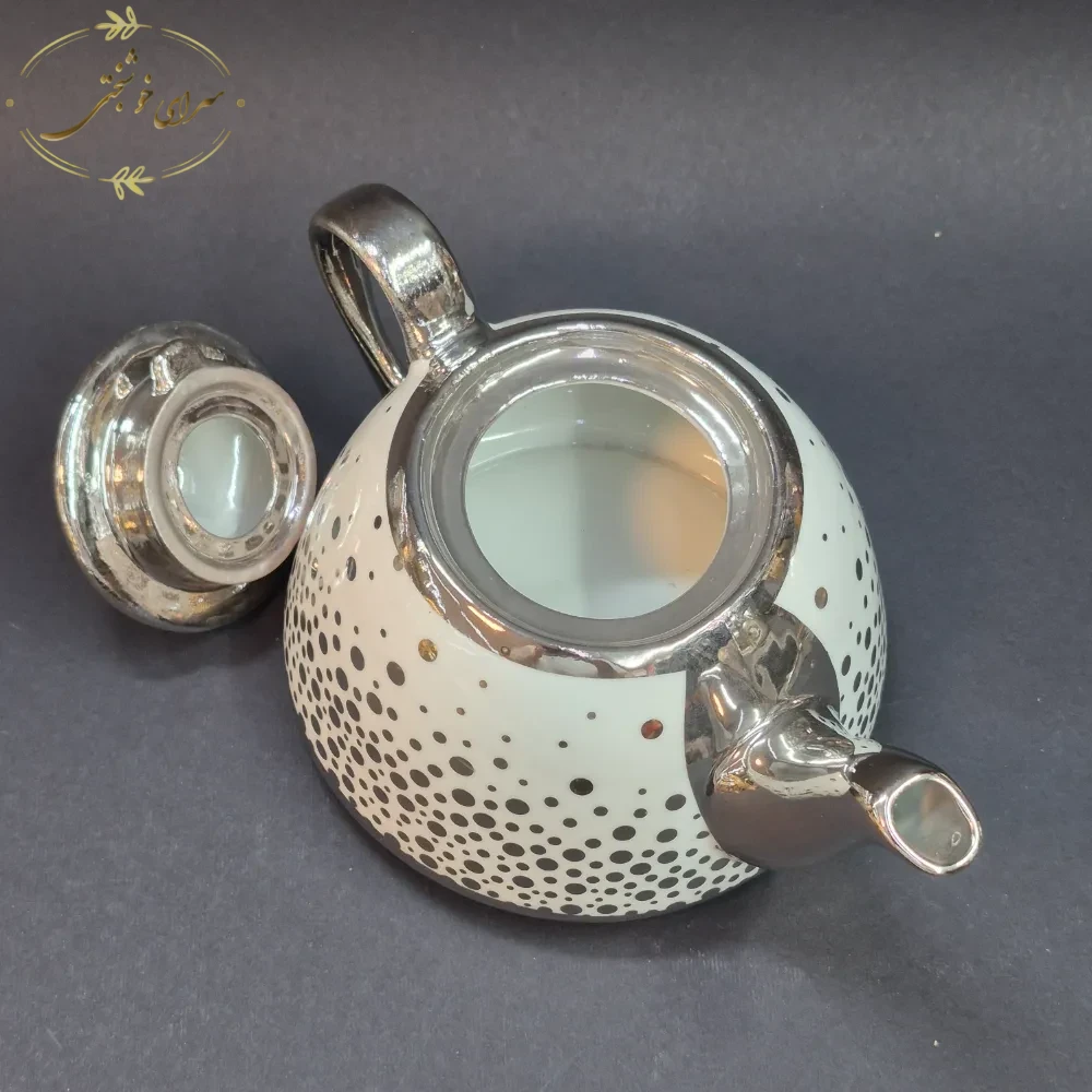 ست کتری و قوری شیردار استیل