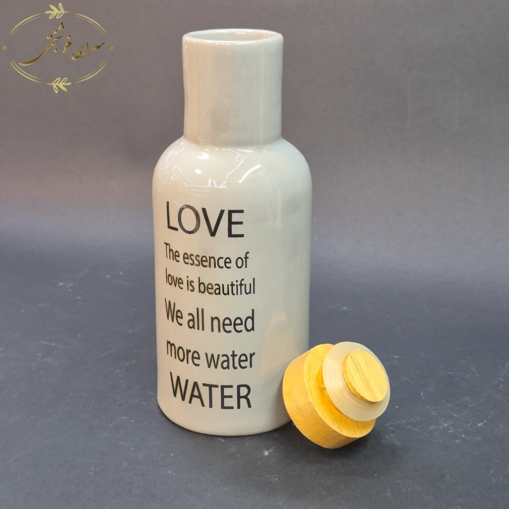 بطری آب سرامیکی طرح LOVE