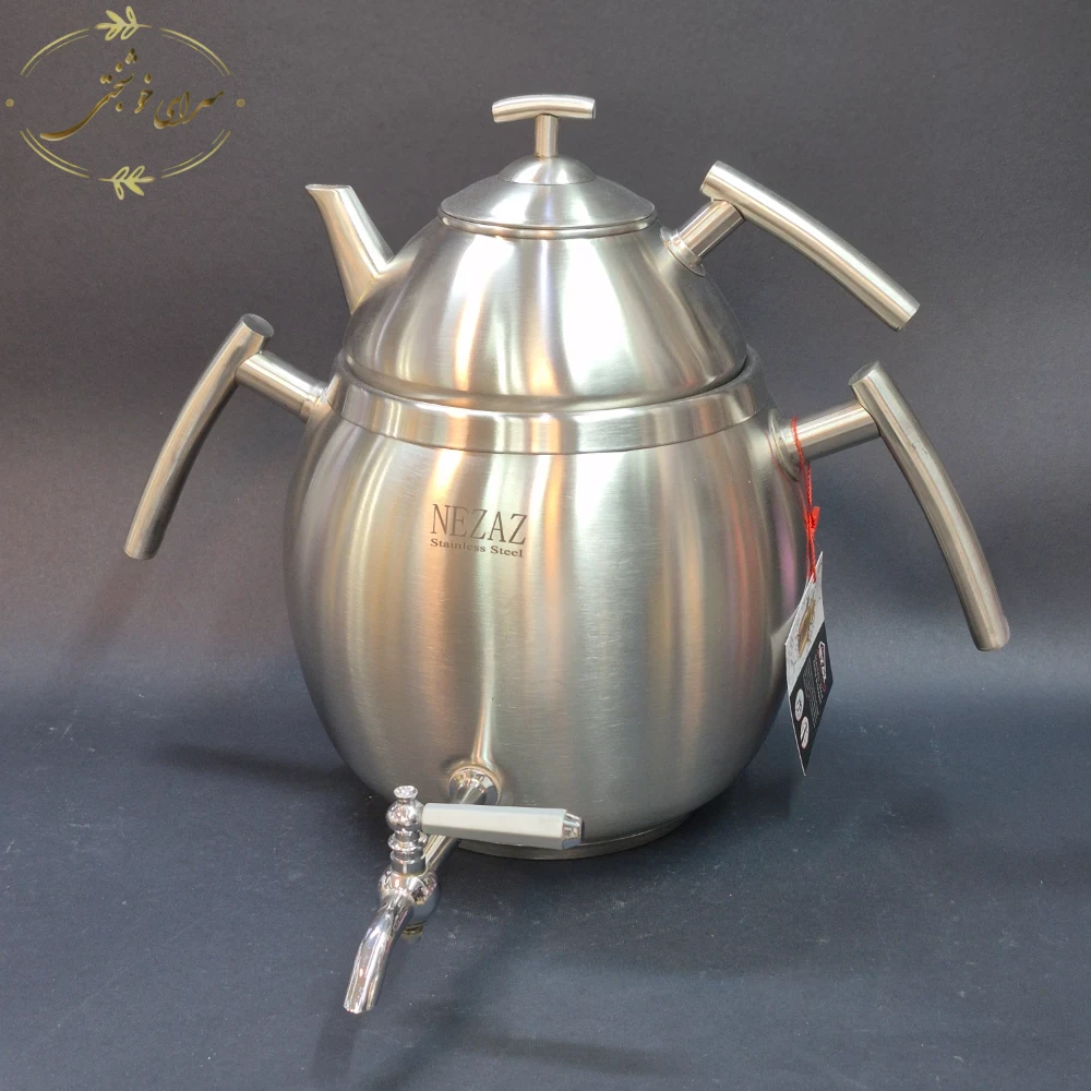 کتری و قوری استیل نزاز خمره ای مات