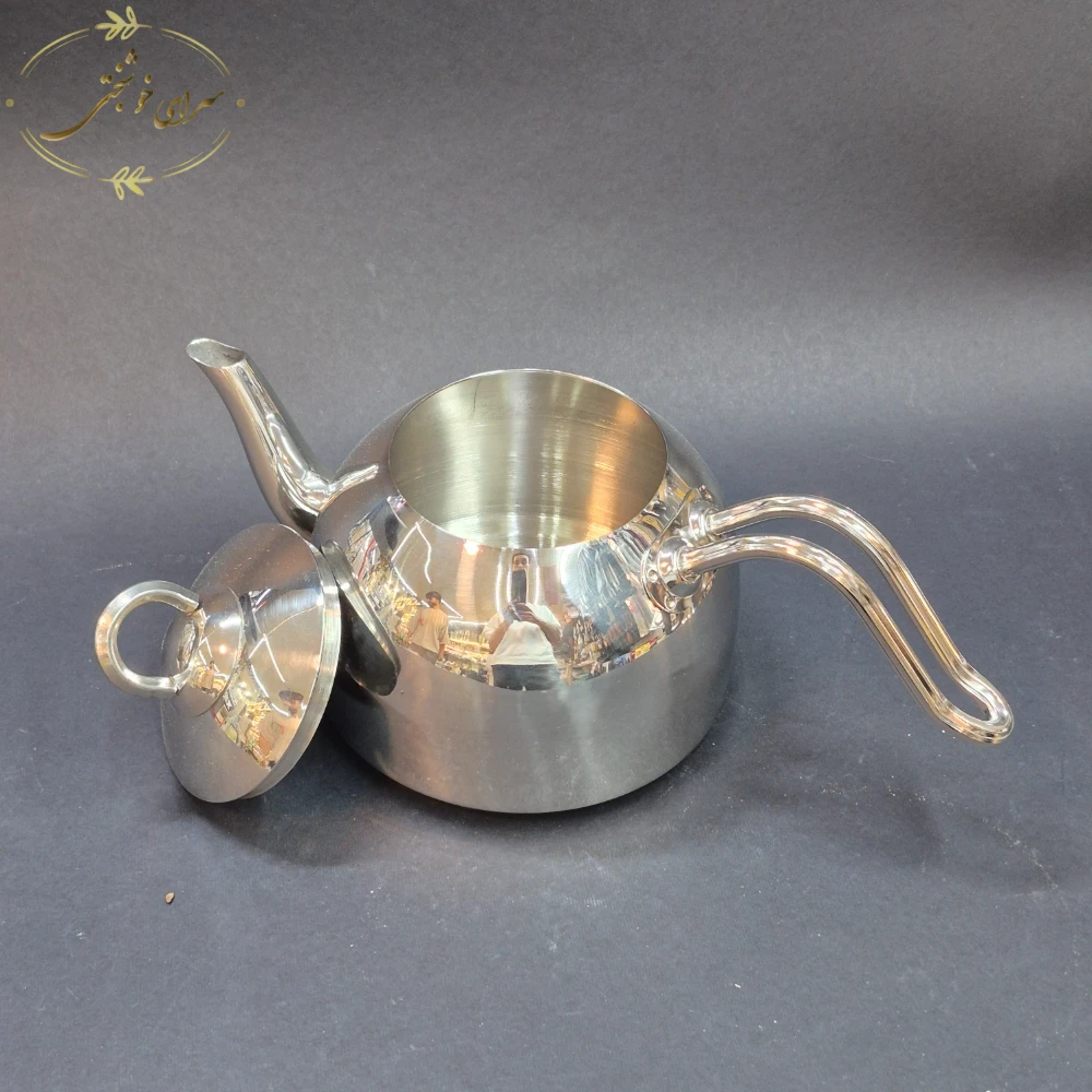 کتری و قوری لوله ای تمام استیل نزاز 3.5 لیتری