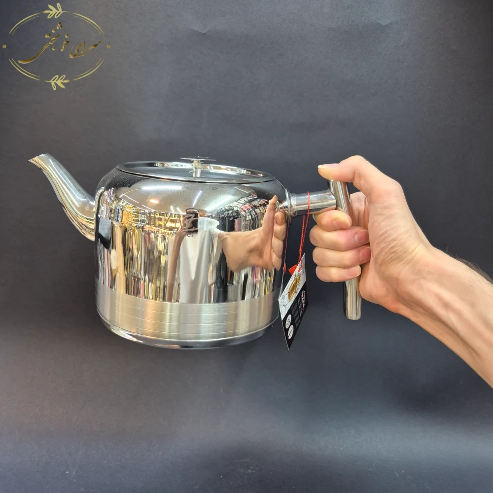 کتری لوله ای نزاز با قوری چینی 3.5 لیتری
