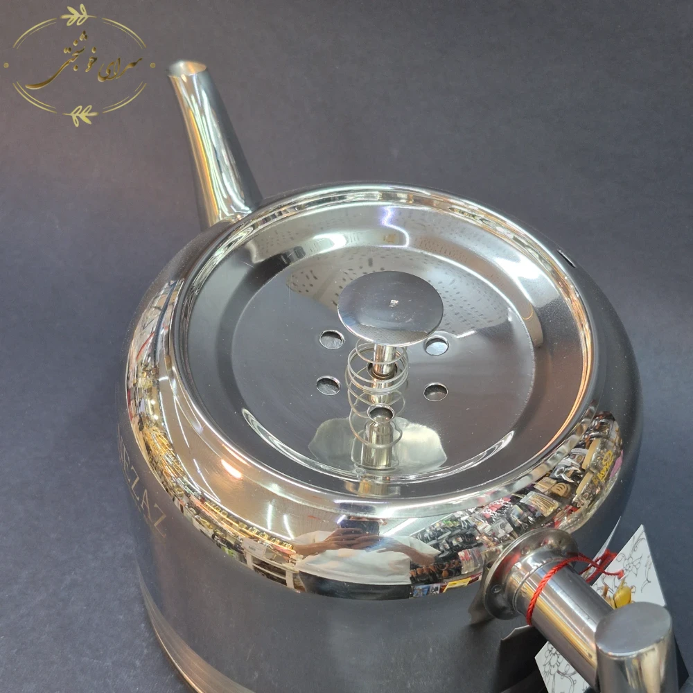 کتری لوله ای نزاز با قوری چینی 3.5 لیتری